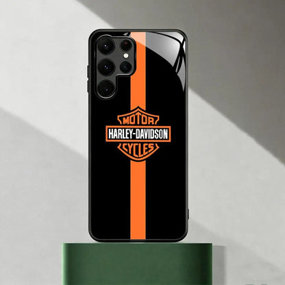 HOT Cool Brand HD-HARLEYES Phone Case For Samsung S26 S25 S24 S23 S22 S21 S20 Plus Ultra Note20 Glass Magnetic Case