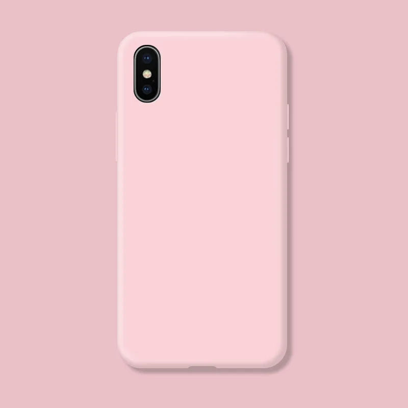 For iphone X XR X s Max Fundas Original Case For iphone XR XS Max Shockproof Liquid Silicone Protective Phone Back Cover Case