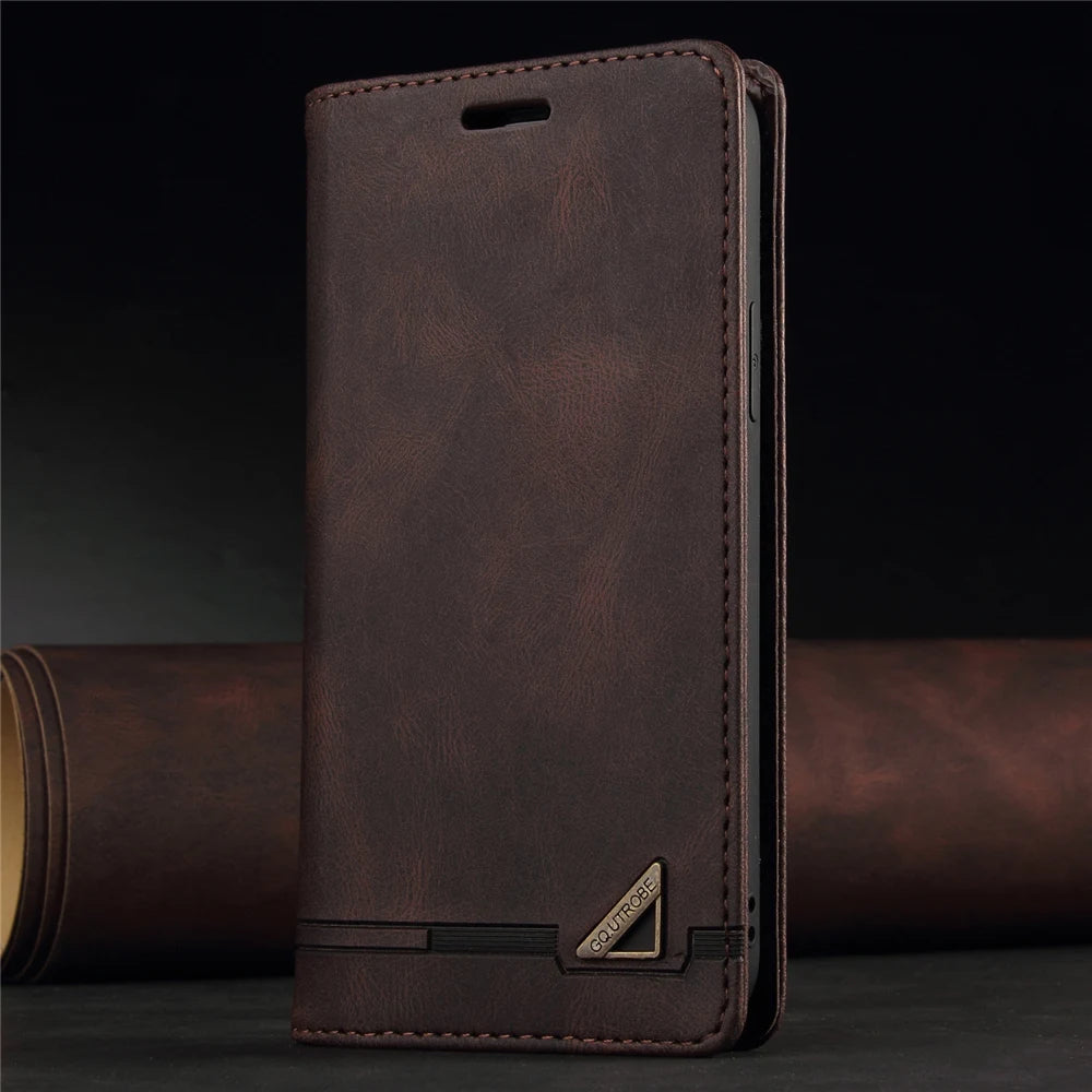 Flip Leather Case for Samsung Galaxy S26 S25 S24 Ultra S23 FE S22 S21 Plus A17 A37 A57 A15 A35 A55 A16 A56 A36 A14 A34 A54 bag