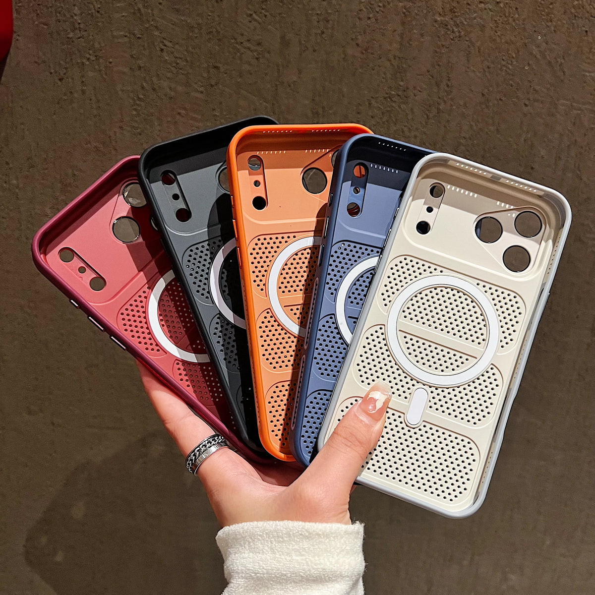 Summer Heat Dissipation For Magsafe Magnetic Case For iPhone 17 16 15 14 Plus 13 12 Pro Max Lens Protection Shockproof Cover