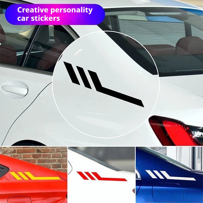 Car Stickers, Front and Rear Bumper Stickers, Body Fender Personalized Reflective Waterproof Decals Car Accessories