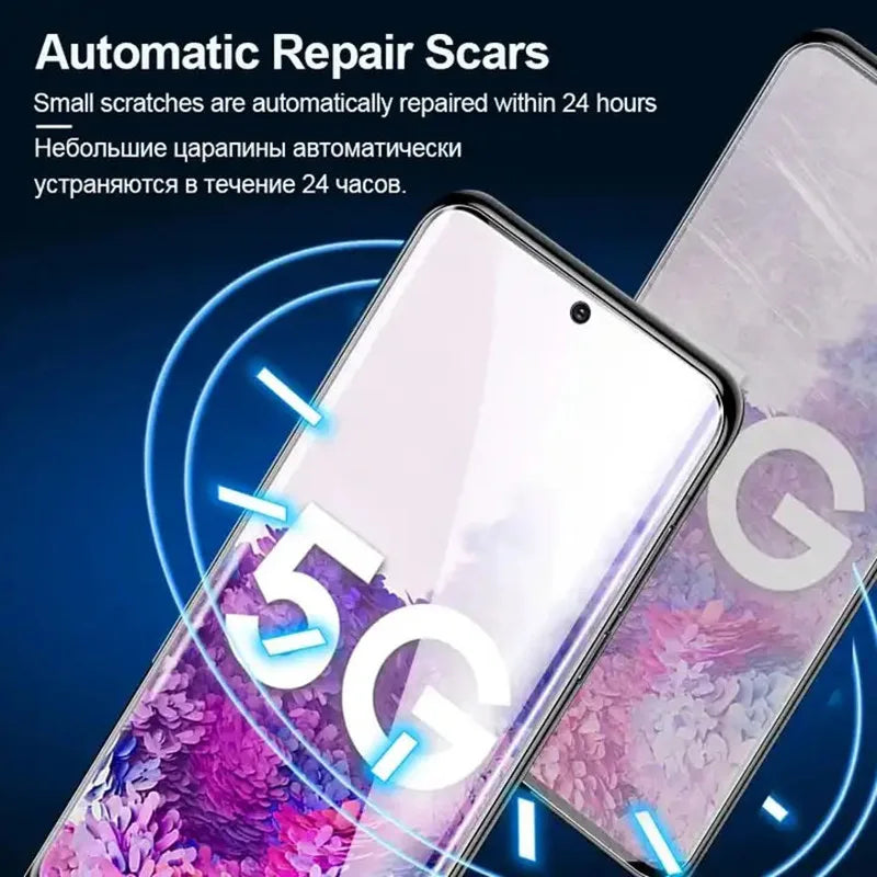 1-5Pcs Hydrogel Film Full Cover For Samsung S23 S10 S20 S21 S22 S24 Ultra Plus FE A14 A23 A34 A54 Screen Protector Film