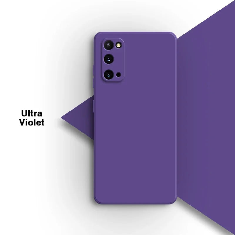 Original Phone Case for Samsung Galaxy S20 Plus Ultra FE S20+ S20Plus S20Ultra S20FE 5G Soft Liquid Silicone Back Cover Carcasas