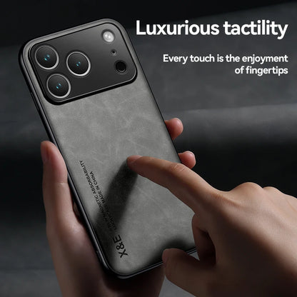 Magnetic Leather Case For iPhone 17 Pro Max Air iPhone17ProMax Air 5G Shockproof Silicone Soft Case Cover