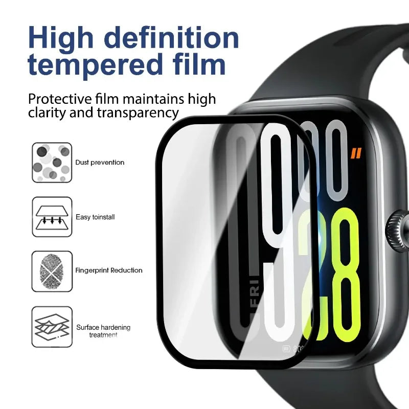 Screen Protector for Xiaomi Redmi Watch 5 Curved Screen Protector Redmi Watch 5 Ultra-HD Full Coverage Protective Accessories