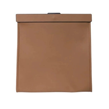 Magnetic Adsorption Car Garbage Bag Waterproof PU Leather Auto Back Seat Hanging Trash Bin for Car Interior Accessories