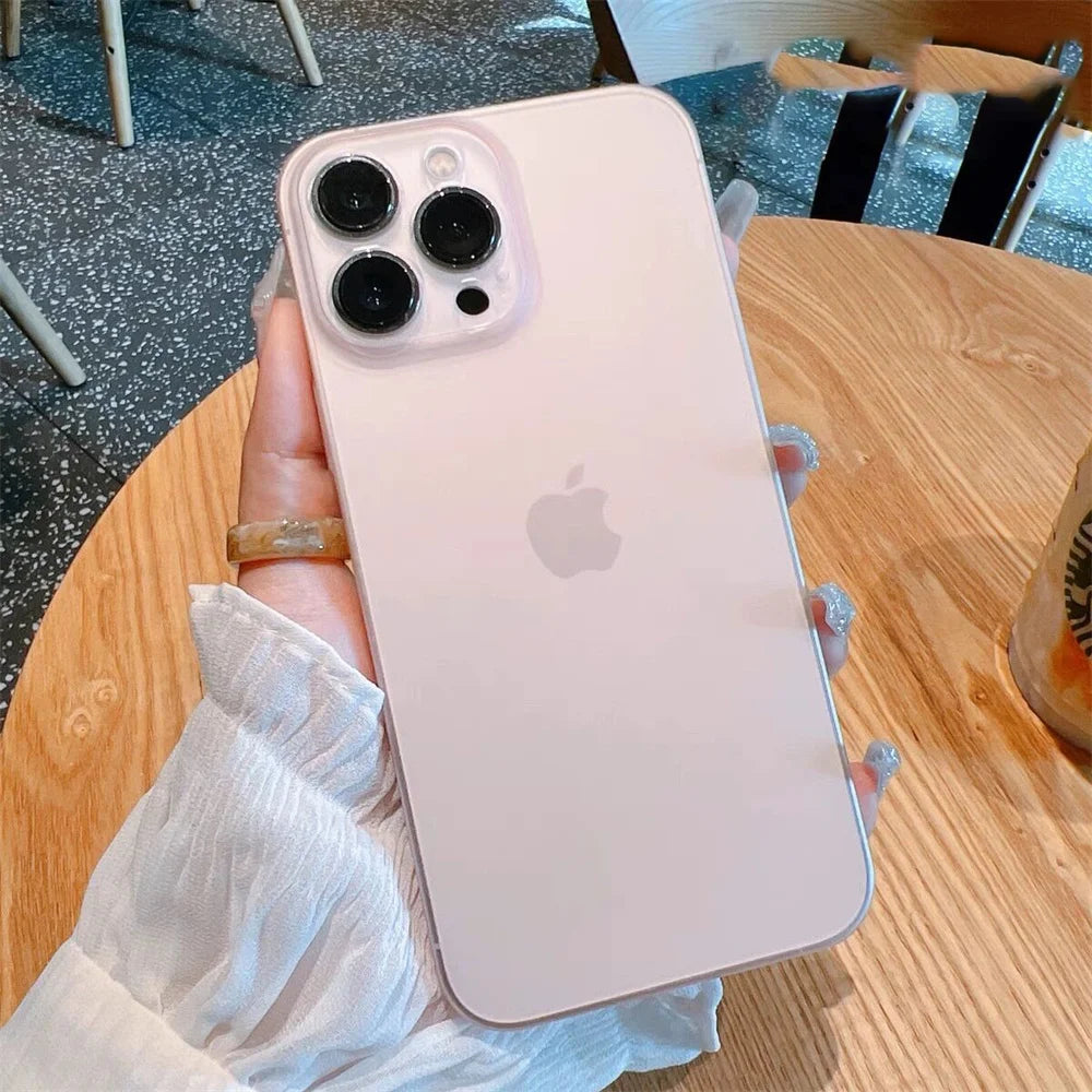Ultra-Thin Matte Soft Transparent Case For iPhone 17 16 15 14 13 12 11 Pro Max X XS Max XR Plus SE Mini TPU Slim Cooling Cover