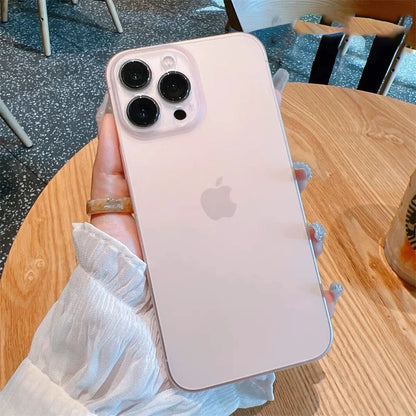 Ultra-Thin Matte Soft Transparent Case For iPhone 17 16 15 14 13 12 11 Pro Max X XS Max XR Plus SE Mini TPU Slim Cooling Cover