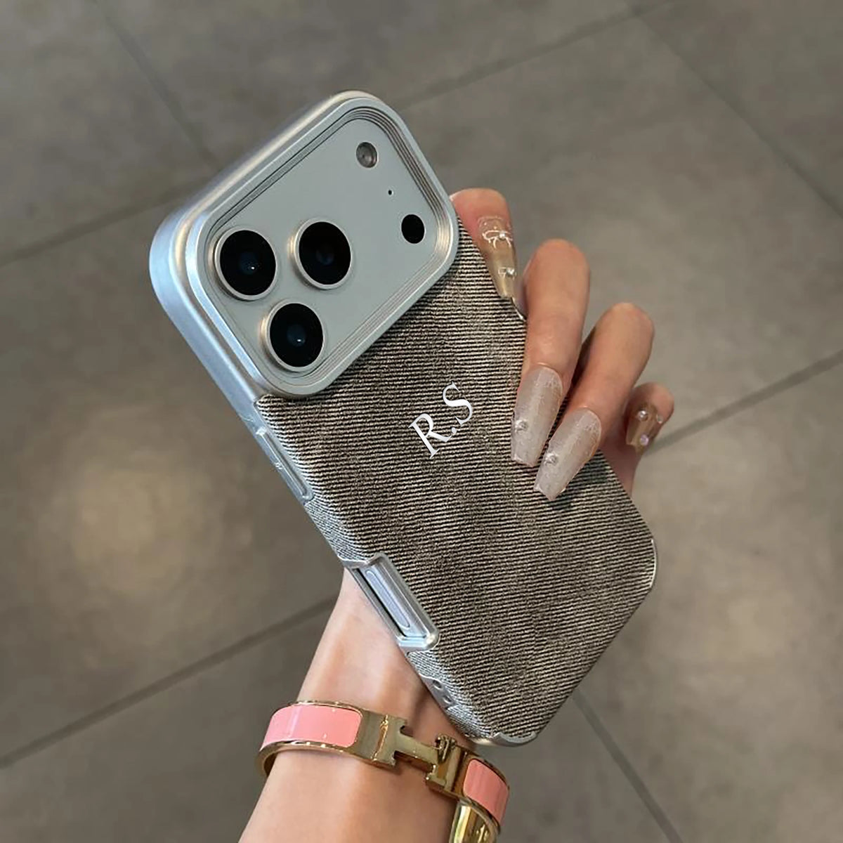 Custom Name Luxury Plating Cowboy Pattern Faux Leather Case for iPhone 17 16 15 14 13 Pro Max Air DIY Letter Hot Foil Engraved
