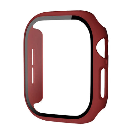 Tempered Glass+Case for Apple Watch Ultra 4 3 2 49 45 41 40 44 42 46mm PC Bumper Protector cover For iWatch 12 11 10 SE 9 8 7 6