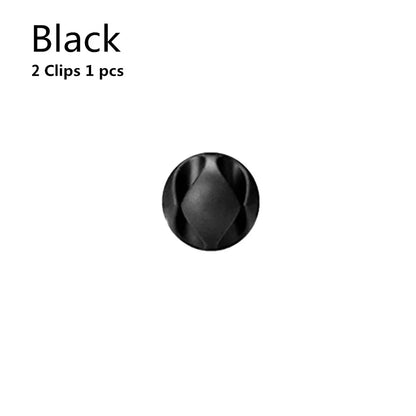 Cable Organizer Silicone USB Cable Winder Flexible Cable Management Clips For Mouse Headphone Earphone Cable Holder