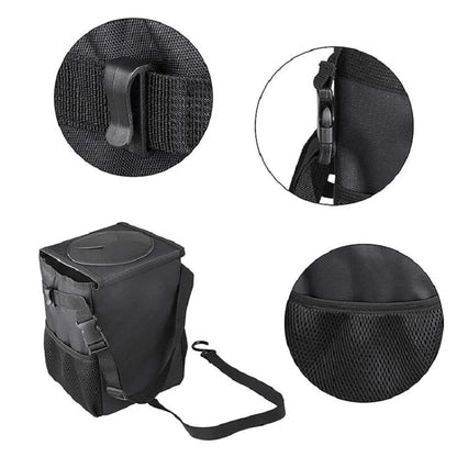 Waterproof Car Trash Can Bin Auto Car Accessories Organizer Garbage Dump For Trash Can Cars Storage Pockets Closeable Portable