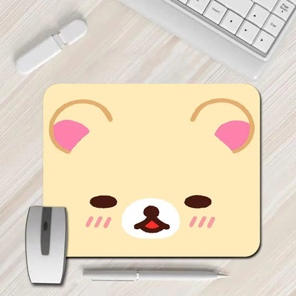 Lovely Rilakkuma Kawaii Pad Rubber Gaming Mousepad Gamer Stitching Dining Table Desk Mat PC Computer Keyboard Mat Mause Mice
