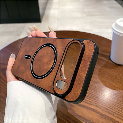 Sheepskin Matte Magnetic Frosted Case For Magsafe Google Pixel 10 9 Pro XL 9A 8A 8 Pro Wireless Charging Shockproof Cover