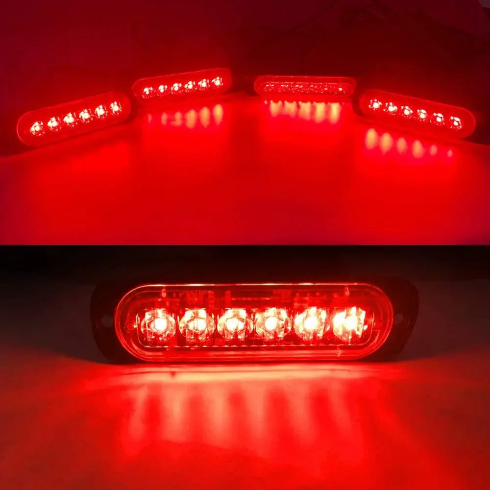 4 in 1 LED Warning Strobe Light Wireless Control 12V Car Grille Emergency Flash Signal Lamps Auto Stroboscope for Truck Offroad