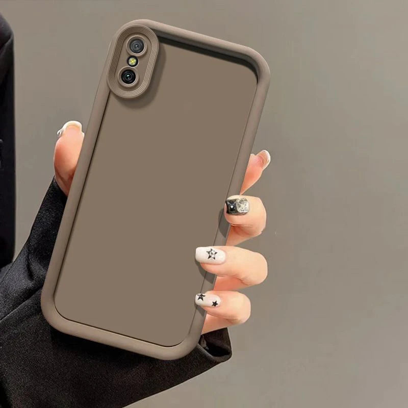 For iphone XS Max Case iphone X XR XS Max Camera Protection Matte Anti Drop Soft Back Cover Case