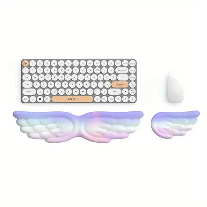 Mechanical Keyboard, Mouse, Wrist Rest, Computer Keyboard, Laptop, Angel Wing, Memory Foam, Mouse Pad Wrist Support