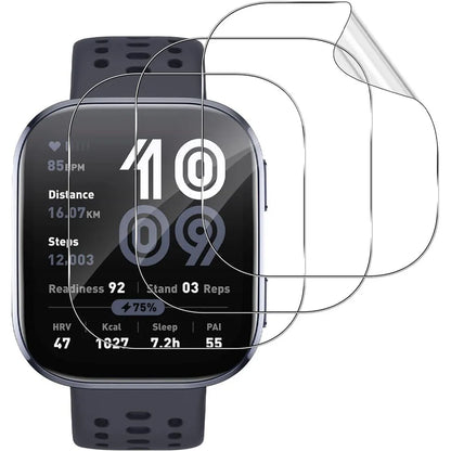 3PCS Clear HD Film Screen Protector For Huami Amazfit Bip 5 Bip6 SmartWatch Protective Films Cover TPU Coverage Accessories
