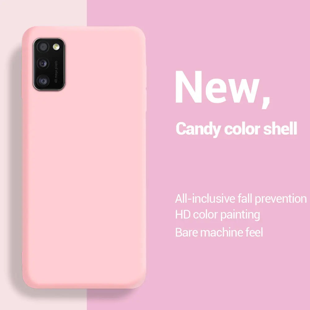 Liquid Soft Silicone TPU Protective Case For Samsung Galaxy S20 S21 S22 S23 S24 Plus Note 20 Ultra S21 FE 5G Back Cover Coque