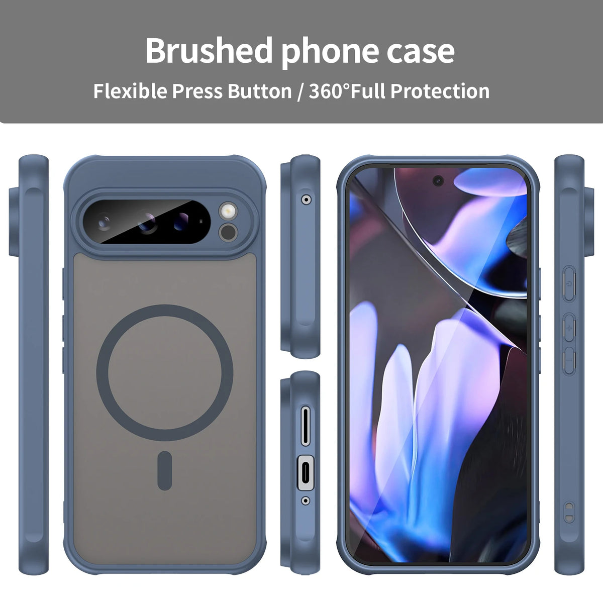for Google 10 Pro XL Luxury Slim Matte for Magsafe Case for Google Pixel 9A 9 10 Pro XL Magnetic Wireless Charging Hard PC Cover