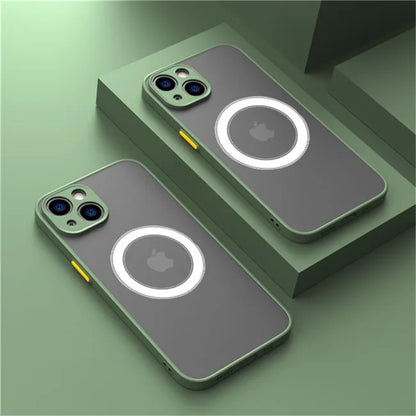 For Magsafe Magnetic Cover For iPhone 14 13 16 15 Pro Max Mini XS XR 14 Plus Shockproof Charging Case on iphone 14 Pro Max Cases