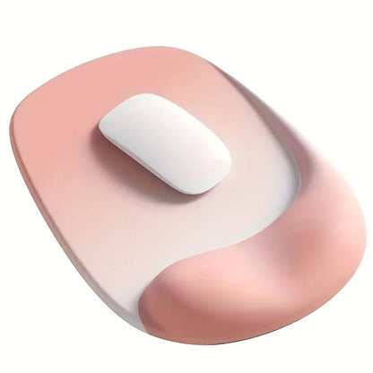 Ergonomic Mouse Pad with Gel Wrist Support - Premium Lycra Fabric, Non-Slip, Perfect for Laptops & Desktops, Ideal for Office