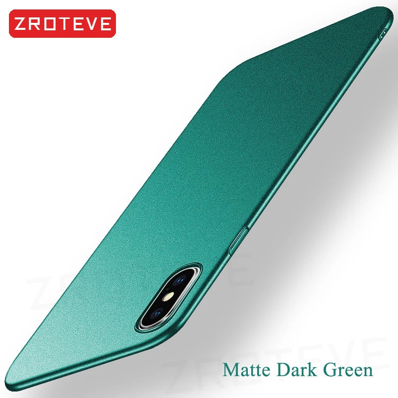 For iPhoneX Case ZROTEVE Luxury Ultra Thin Frosted Hard PC Cover For Apple iphone XR X S XS Max iPhonex 10 iPhone10 Phone Cases