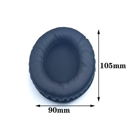 Oval Ear Pads For Headphones Covers Sponge Leather Foam Cushion 60*70 60*80 65*85 70*90 75*95 80*100 85*105 90*105 90*110 2pcs