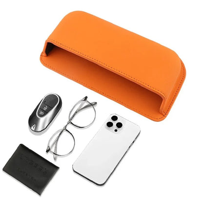 Car Center Console/ Door Organizer Pocket Multifunction Storage Box For Cards Phone Key Collecting Case Sticky Pouch Accessories