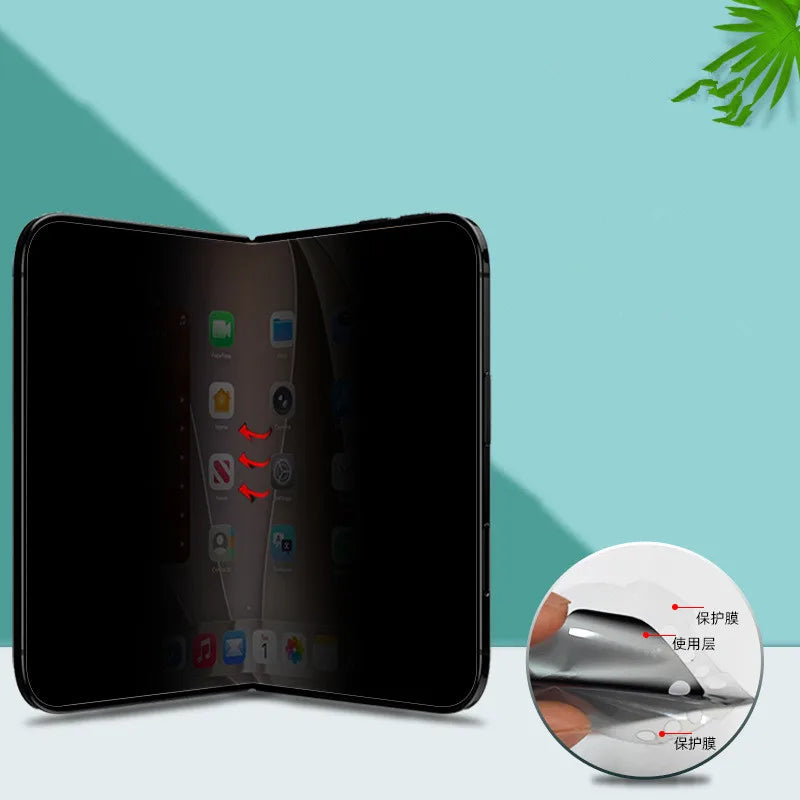 Matte / HD Anti-Shatter Privacy Hydrogel Film For Apple iPhone Duo IPhoneDuo 18 Fold Anti-Spy Soft Inner Outer Screen Protector