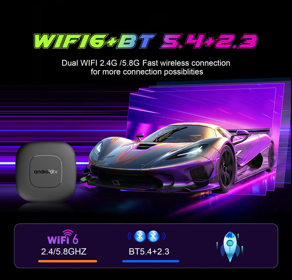 2026 Smart Android 16 TV Box T1 RK3518 Quad Core WiFi 2.4G/5G Support Dual UI Interface Google Assistant Streaming Media Player