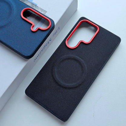 For Samsung Galaxy S26 Ultra S26 S25 Plus A57 A37 Phone Case Hard PU Leather Magnetic Wireless Charging Protective Back Cover