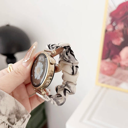 18mm Watch Band Dressy Printed Fabric Strap Bracelet for Women Huawei GT5/ Amazfit GTS2/ Garmin Venu 2S 3S Smartwatch 20mm 22mm