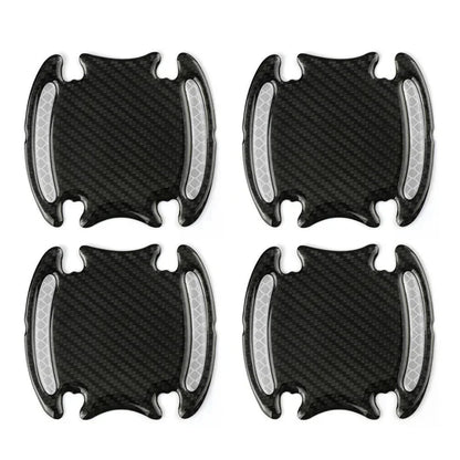 Universal Door Handle Sticker 3D Carbon Fiber Car Door Handle Paint Scratch Protector Sticker Auto Door Handle Scratch Cover
