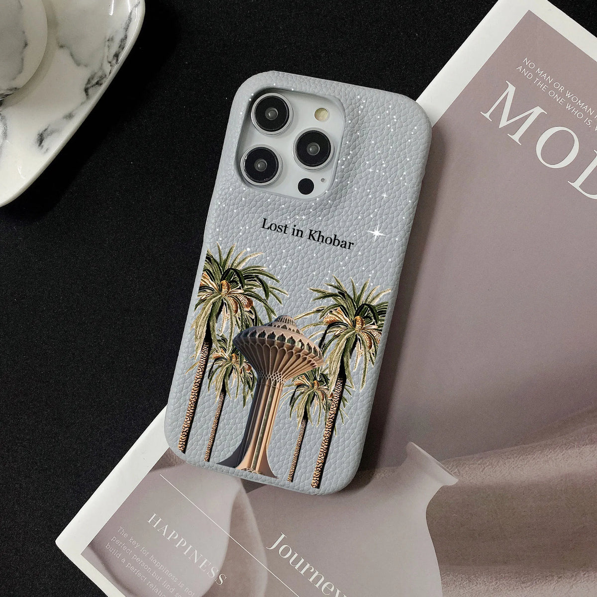 Personalised Inevitable Initial Kafr Letters Name Leather Case for iPhone 11 12 14 13 15 Pro Max Mini 16 Plus Luxury Hard Covers