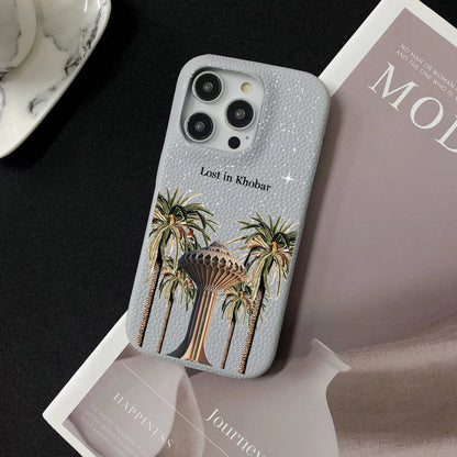 Personalised Inevitable Initial Kafr Letters Name Leather Case for iPhone 11 12 14 13 15 Pro Max Mini 16 Plus Luxury Hard Covers