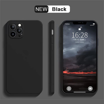 Original Soft Silicone Phone Case For iPhone 17 16 Pro Max 15 14 13 12 11 Pro Max Mini X XR XS 7 8 Plus SE Back Cover Cases