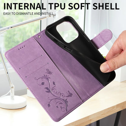 Butterfly Flower Leather Case For iPhone 17 Air 16 17e 16e 15 14 13 12 Mini 11 Pro Max Plus Flip Wallet Card Slot Book Cover