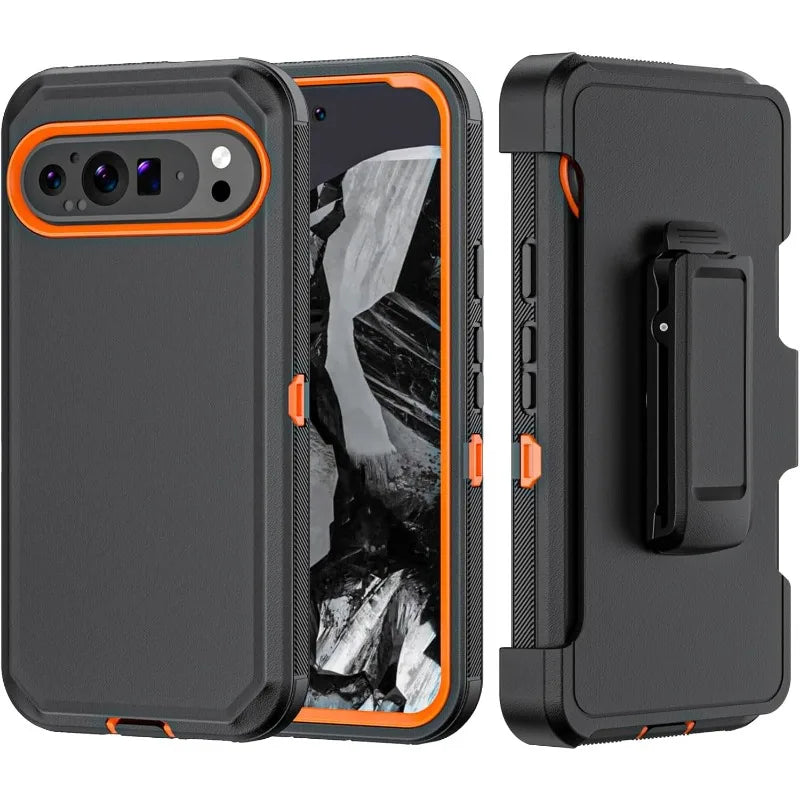 Premium Military Grade Heavy Duty Phone Case for Google Pixel 10 9 8 Pro XL with Clip Hard Shockproof Armor Protector Cell Cover