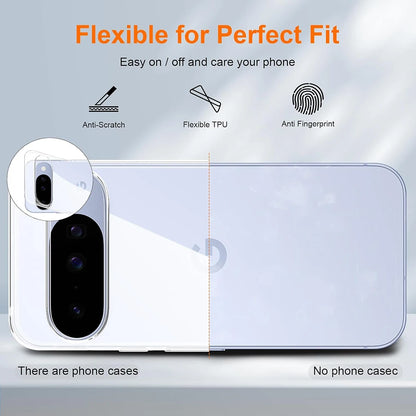 Ultra Thin Transparent Silicone Soft Case For Google Pixel 10 9 Pro XL 9A Clear Slim Shell For Google10 Back Cover Shockproof