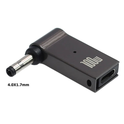 100W USB Type C Fast Charging Adapter Plug Connector Universal USB C Laptop Charger Converter for Dell Asus Hp Acer Lenovo