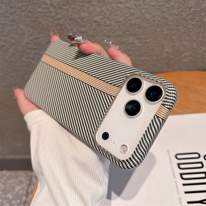 Kevlar Carbon Fibre PC Hard Case for iPhone 17 Air 16 Pro Max 15 14 Plus 13 12 11 Shockproof Camera Bumper Ultra Thin Cover