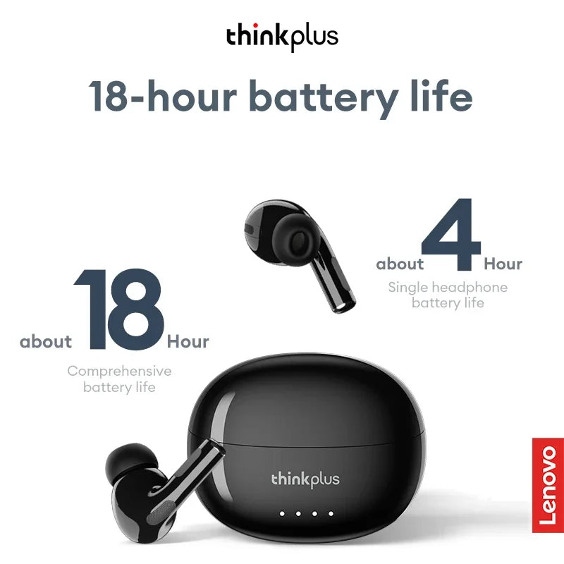 Lenovo LP5 Pro Wireless Bluetooth 5.4 Earphones TWS HiFi Sound Headphones Gaming Sports Earbuds Touch Control with Mic Headset