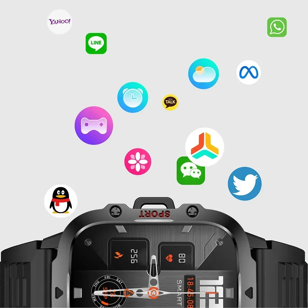 NEW Electronic Military Men Smart Watch Bluetooth Call Fitness Clock Heart Monitor Sport Watches 3ATM Waterproof Smartwatch 2026