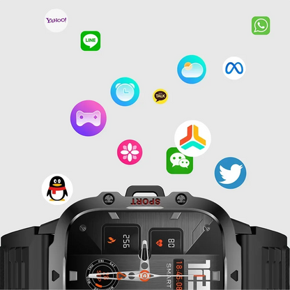 NEW Electronic Military Men Smart Watch Bluetooth Call Fitness Clock Heart Monitor Sport Watches 3ATM Waterproof Smartwatch 2026