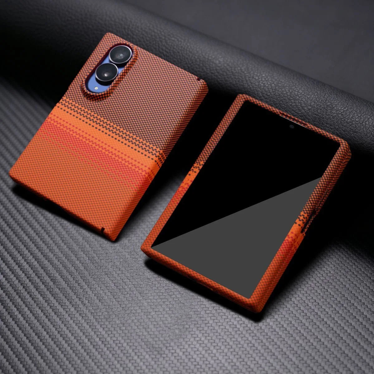 Luxury Magnetic PC Carbon Fiber Case for Samsung Z Fold 8 7 6 5 4 3 Shockproof Magsafe Screen Protector With Tempered Glass Film