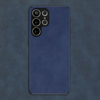 Luxury Leather Cover Case for Samsung Galaxy S25 S23 S24 Ultra Plus S22 S20 S21 FE Sheepskin Leather cover coque