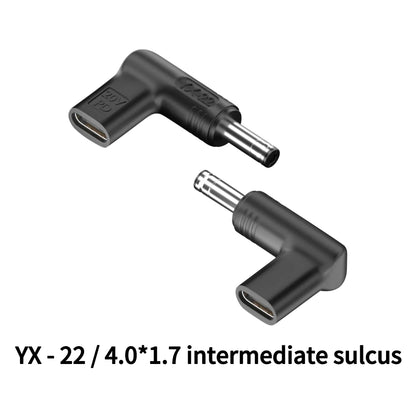 Laptop Power Adapter Connector Dc Plug USB Type C Female to Universal Male Jack Converter for Hp Dell Asus Acer Lenovo Notebook