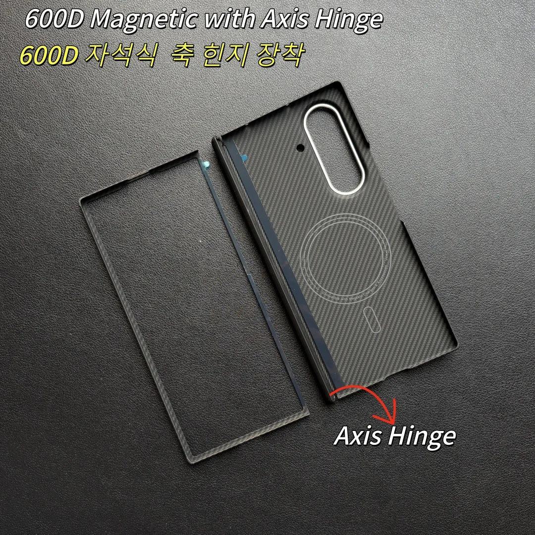 For Z Fold7 Magnetic Hinge Case Aramid Carbon Fiber Magnetic Case Ultra thin Cover For Ssamsung Z Fold 7 W26 Mobile Phone Cases