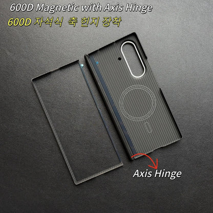 For Z Fold7 Magnetic Hinge Case Aramid Carbon Fiber Magnetic Case Ultra thin Cover For Ssamsung Z Fold 7 W26 Mobile Phone Cases